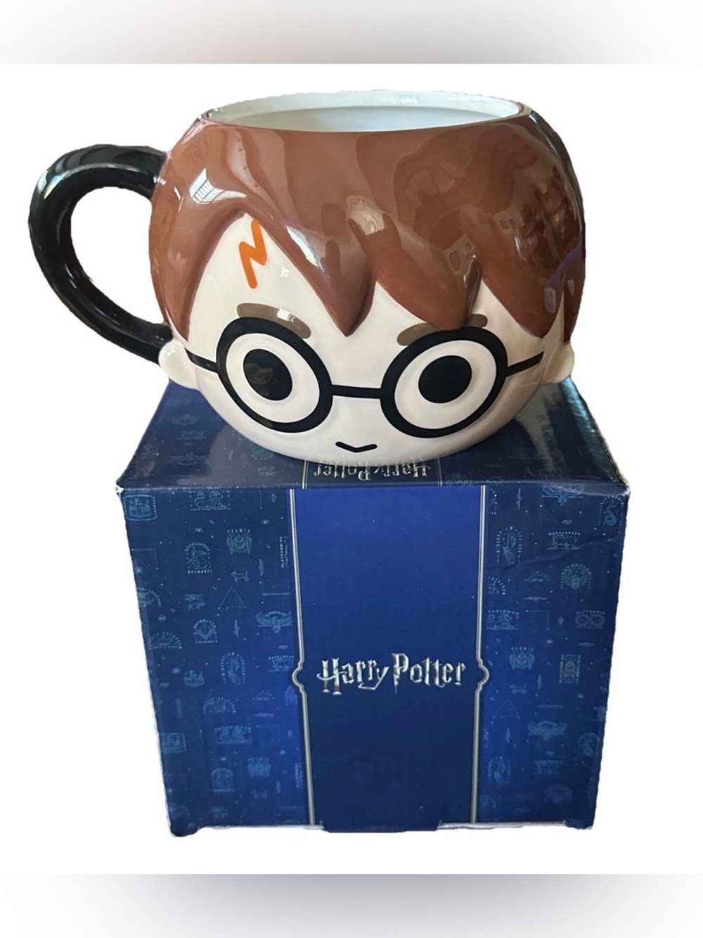 Rare Spoontiques Chibi Style Harry Potter Ceramic 3D Sculpted Face Coffee Mug